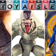io9's Toy Aisle banner sits on top of three images: Mezco's Ultimate Godzilla, McFarlane Toys' Warhammer 40,000 Tyranid Genestealer, and Bandai's S.H. Figuarts Eternals Ikaris.